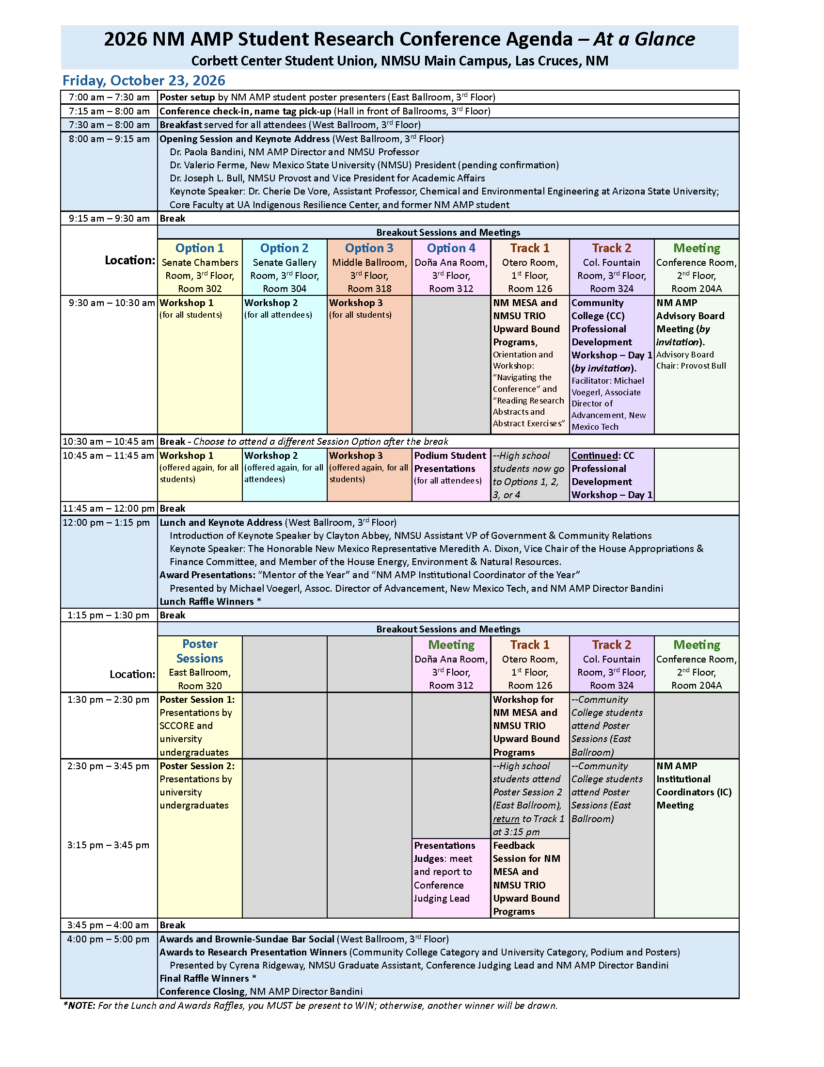 2026 Agenda