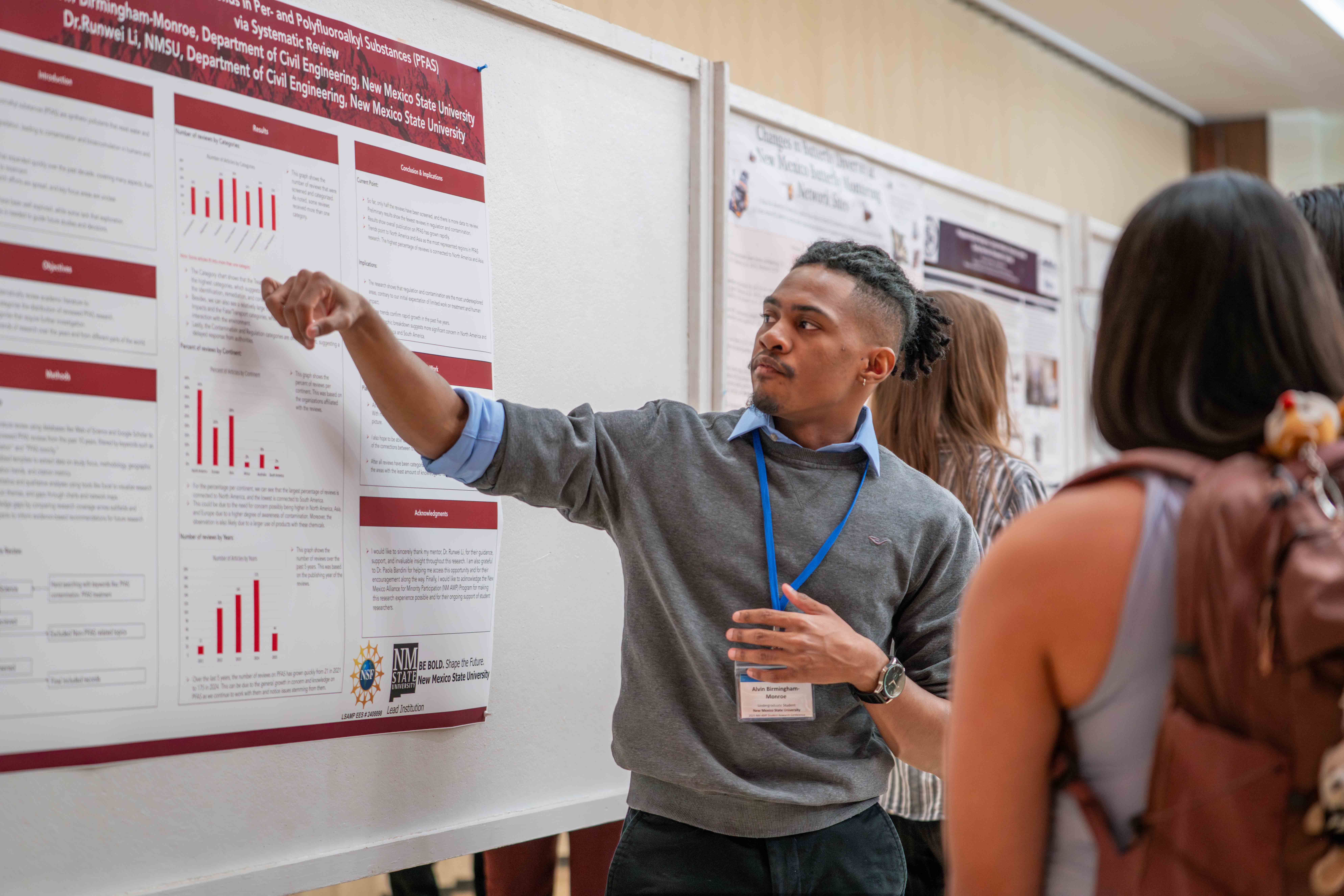 URS Student presenting at at 2025 Conference